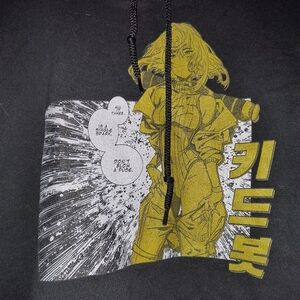 Graphic Hoodie with Anime Design Watts Manga Girl